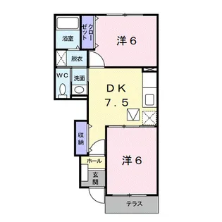 エレガンス・K Ⅱ【1階】の間取り