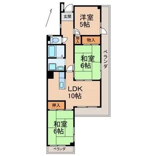 3LDKの間取り画像