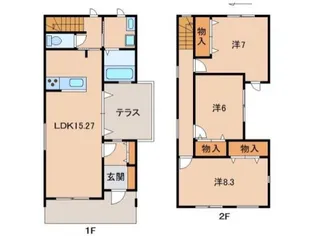 和歌山県岩出市根来【一戸建】の間取り