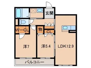 メゾンド・ベレオ【2階】の間取り