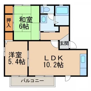 バリュージュ保田【2階】の間取り