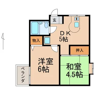 サンメゾン橋本五番館【2階】の間取り