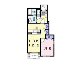 グラース【1階】の間取り