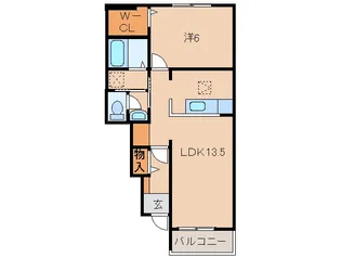 和歌山県和歌山市木ノ本【アパート】の間取り
