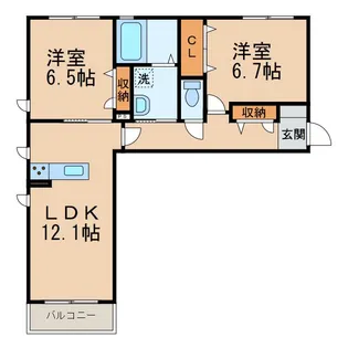 シャーメゾンMISA【2階】の間取り