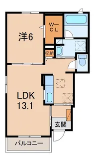 和歌山県橋本市高野口町名古曽【アパート】の間取り