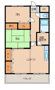フローラ重根【2階】の間取り