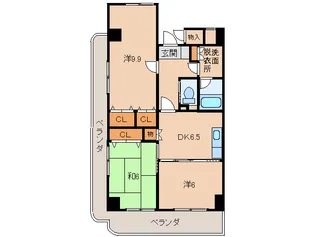 和歌山県岩出市金池【マンション】の間取り