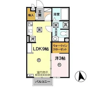 リビングタウン紀三井寺 A棟【1階】の間取り