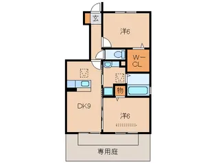 和歌山県和歌山市狐島【アパート】の間取り