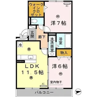 サンシャイン・ヒルズ【2階】の間取り