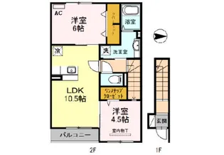 EAST VILLAGE 2015【2階】の間取り