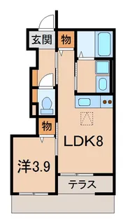モイス・シャームⅡ【1階】の間取り