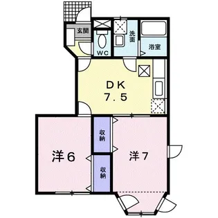 和歌山県橋本市胡麻生【アパート】の間取り