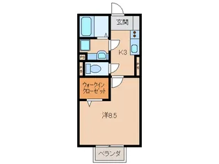 和歌山県和歌山市布引【アパート】の間取り
