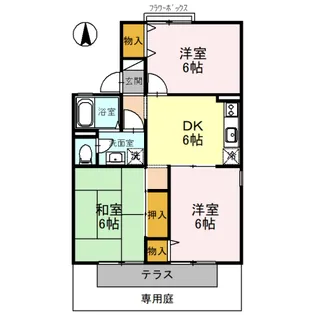ピュアハイツ有本Ⅰ【1階】の間取り