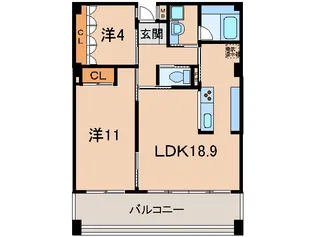 プラージュ和歌浦【4階】の間取り