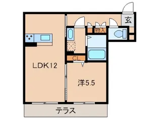和歌山県和歌山市築港4丁目【アパート】の間取り