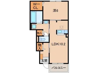 カーサ デ ベラーノⅠ【1階】の間取り