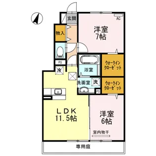 和歌山県和歌山市松島【アパート】の間取り