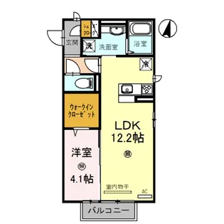 岩出ヒルズ Ⅲ【2階】の間取り