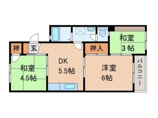 メゾンクルール【3階】の間取り