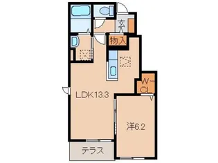 和歌山県岩出市岡田【アパート】の間取り