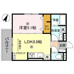 ピオーネ荘【2階】の間取り