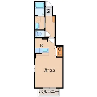 和歌山県和歌山市加納【アパート】の間取り