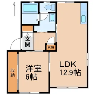 和歌山県岩出市高塚【アパート】の間取り