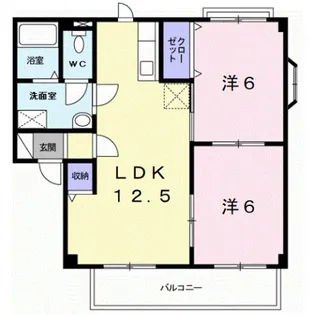 和歌山県和歌山市栄谷【アパート】の間取り