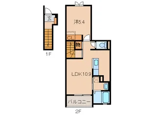 和歌山県有田郡有田川町大字水尻【アパート】の間取り