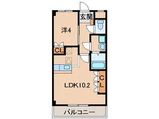 和歌山県和歌山市中野【アパート】の間取り