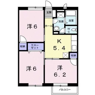 カーサフェリスA【1階】の間取り