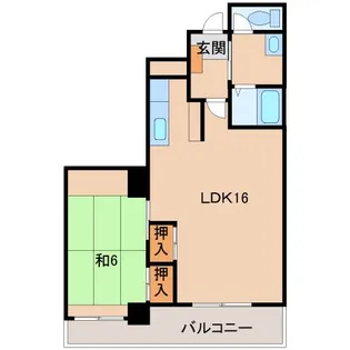 グランメール美園【5階】の間取り