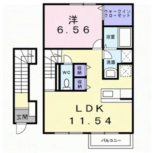 和歌山県和歌山市福島【アパート】の間取り