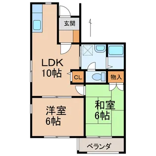 ガーデンコート中之島【1階】の間取り