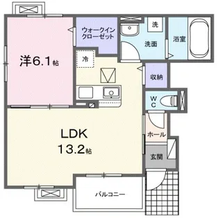 ルナ ドルチェ【1階】の間取り