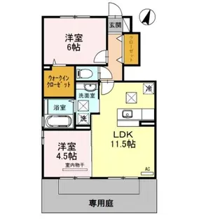モクレン【1階】の間取り