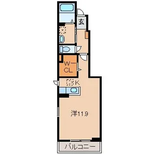 バンブーグロー【1階】の間取り