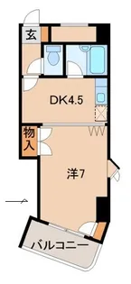 ラ・フェ・ド・メール【6階】の間取り