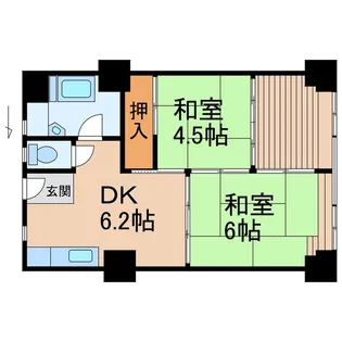 ビレッジハウス城北タワー【10階】の間取り