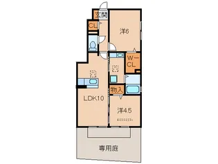 和歌山県和歌山市木ノ本【アパート】の間取り