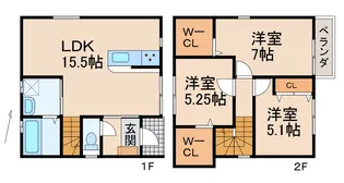 シアラ秋月Ⅷの間取り
