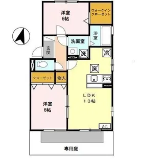 和歌山県和歌山市平井【アパート】の間取り