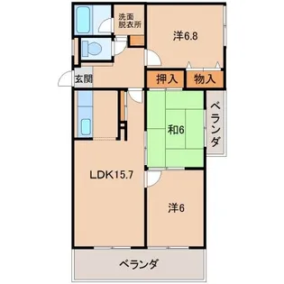 ハーバルヴィレッジ【3階】の間取り