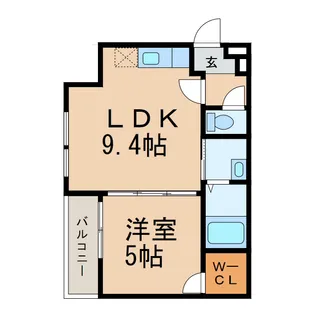 和歌山県和歌山市西高松1丁目【アパート】の間取り