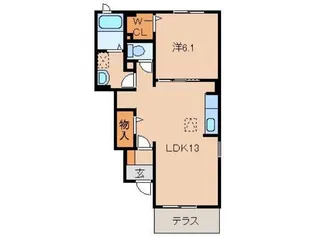 和歌山県和歌山市榎原【アパート】の間取り