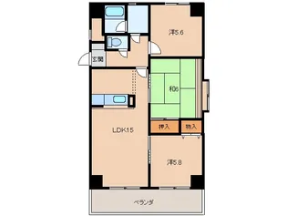 和泉ガーデンパレス【2階】の間取り