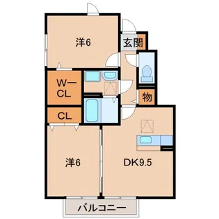 和歌山県和歌山市岩橋【アパート】の間取り